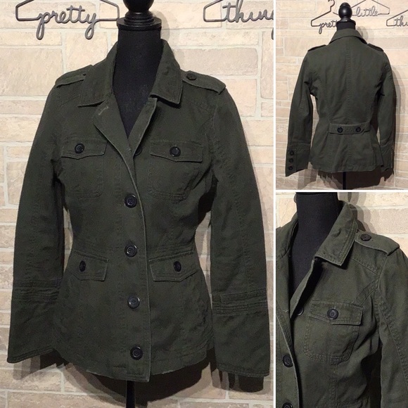 Converse Jackets & Blazers - Converse - Sz M - feminine military jacket - sexy